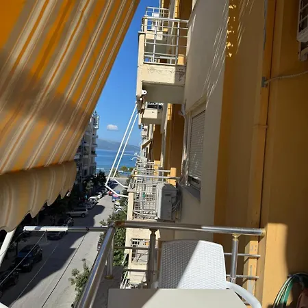 Апартаменты Bright Coastal With Balcony And Sea Views Влёра